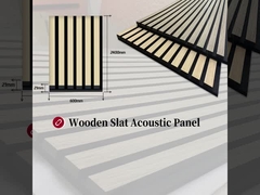 Grille acoustique Ardoises en bois Grille anti rayures Panneaux d'absorption du son