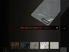 Panneaux intérieurs en fibre de bambou intégré en faisceau de bois hautement brillant en marbre en bambou en charbon de bois