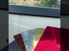 Prix en gros Miroir Décoration murale Panneau mural en PET Bambou Charbon de bois Plaque de placage