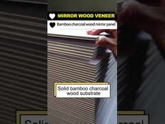 5 MM Produit à vendre à chaud Panneau murale miroir imperméable au vent Bambou Charbon de bois Finition