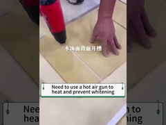 Réglages et flexion des coins des panneaux de placage en bois