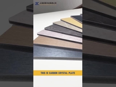 Paroi de fond imprimée en 3D avec motifs de plaque de cristal de carbone