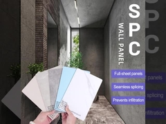 Panneau mural SPC Marbre feuille de pierre Plaque en plastique Plaque de roche pressée Plaque imperméable de salle de bain