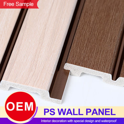 PS Wall Panel Hotel Decor Waterproof  WPC Wall Board Polystyrene For Interior Decoration