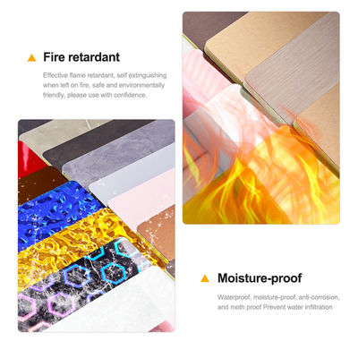 Bamboo Charcoal Wood Veneer 1220*2440*5/8mm Flame Retardant Bamboo Charcoal Wood Eco-Friendly Bamboo Charcoal Wood Metal Board For Home And Hotel Decoration