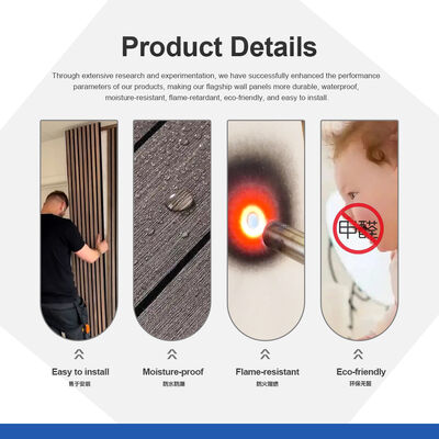 WPC Wall Panels Indoor Decorative Grilles Moisture-Proof Wall Boards & Panels