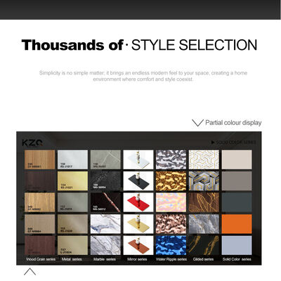 Water Ripple Ceiling Panel Interior Decoration PVC Wave Wall Panel Bamboo Charcoal Wood Veneer