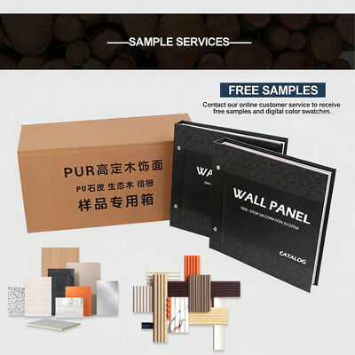 Water Ripple Ceiling Panel Interior Decoration PVC Wave Wall Panel Bamboo Charcoal Wood Veneer