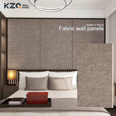Modern Decorative Eco-Friendly Waterproof Fabric Bamboo Fiber Wall Paneling for Hotel