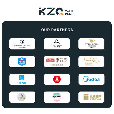 Modern Decorative Eco-Friendly Waterproof Fabric Bamboo Fiber Wall Paneling for Hotel