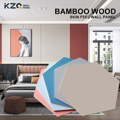Hot Sale Environmental Protection Waterproof Skin Feeling Bamboo Fiber Wall Panel