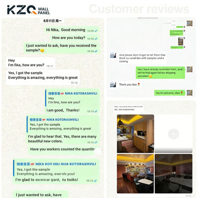 High Quality Solid Color Skin Feel Fireproof Bamboo Wood Fiber Wall Panel