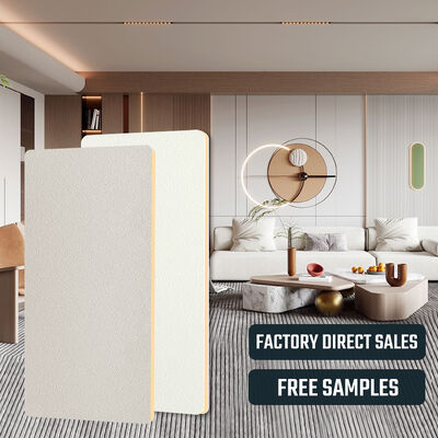 Skin Feel Solid Color Texture Wall Decoration Bamboo Fiber Wall Panel Modern Wood Veneer