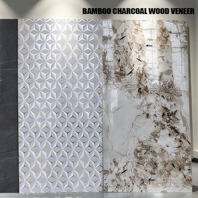 Factory Customized Marble Wall Panels Background Walls Bamboo Wood Fiber Flexible Wall Panels