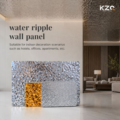 3D Water Ripple Series KTY Club Ceiling & Wall 5mm/mm Decorative Board Bamboo Charcoal Wall Board