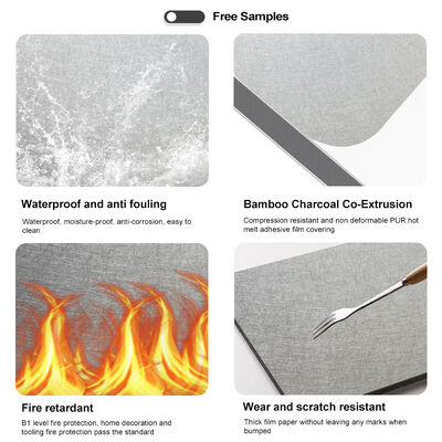 New Product bamboo charcoal wood veneer modern wall panel for Commercial Decoration