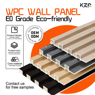 B Fireproof Waterproof wpc fluted wall panels for TV Background Wall Panel