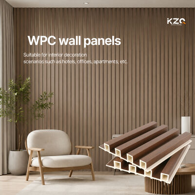 Wpc Fluted Wall Panel Interior Decorative Panels For Interior Hotel Project Decor