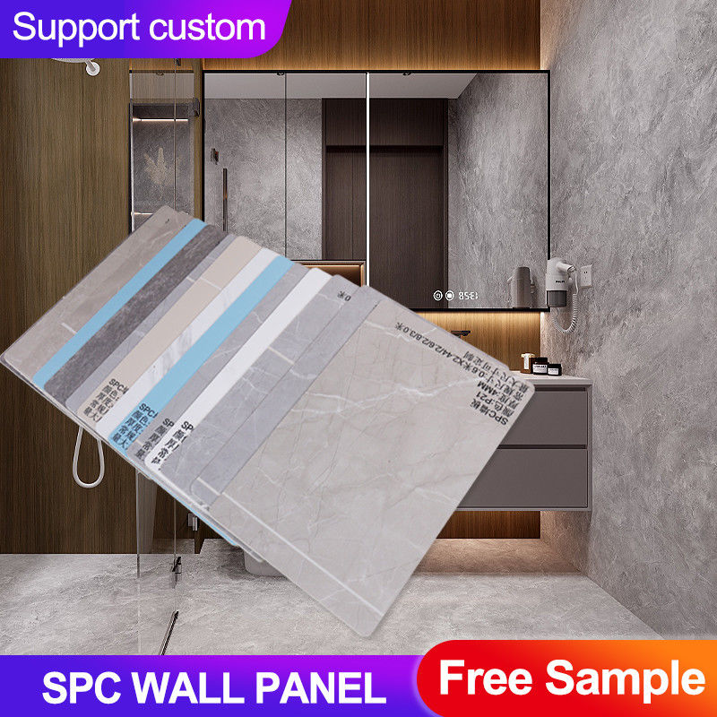 SPC Wall Panel Bathroom Decoration Materials Waterproof And Flame Retardant Board