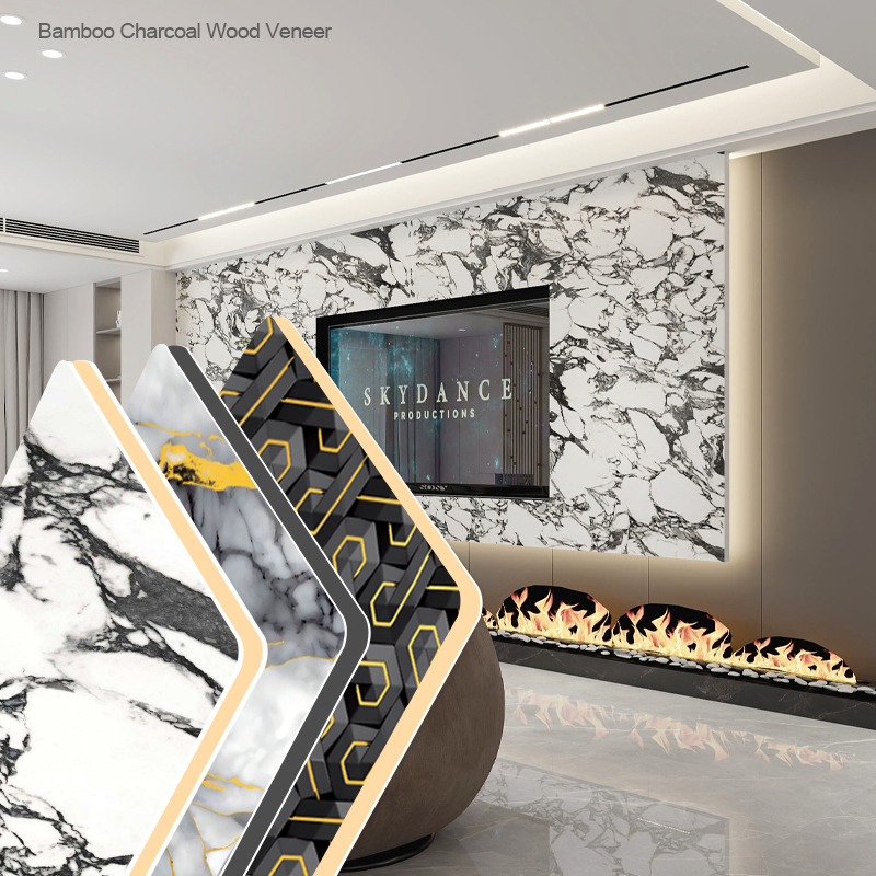 Indoor Decoration WPC Seamless Board Modern Building Materials Fireproof Waterproof PVC Background 3d Wall Panel