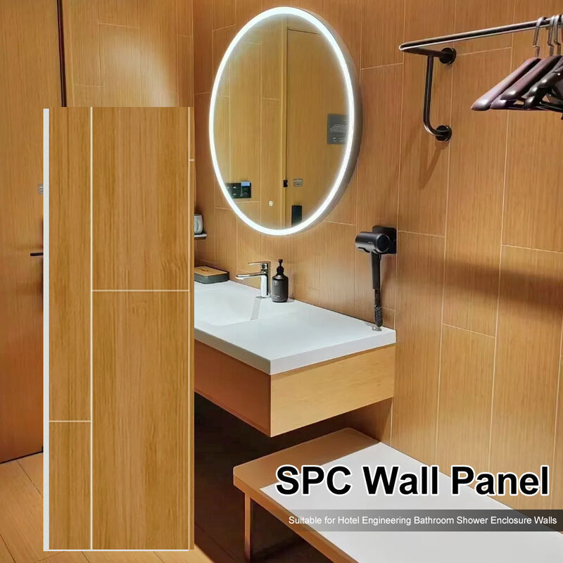 SPC Wall Panel PVC Plastic Indoor Decorative Panel Waterproof Bathroom Board For Hotel And Home Decoration