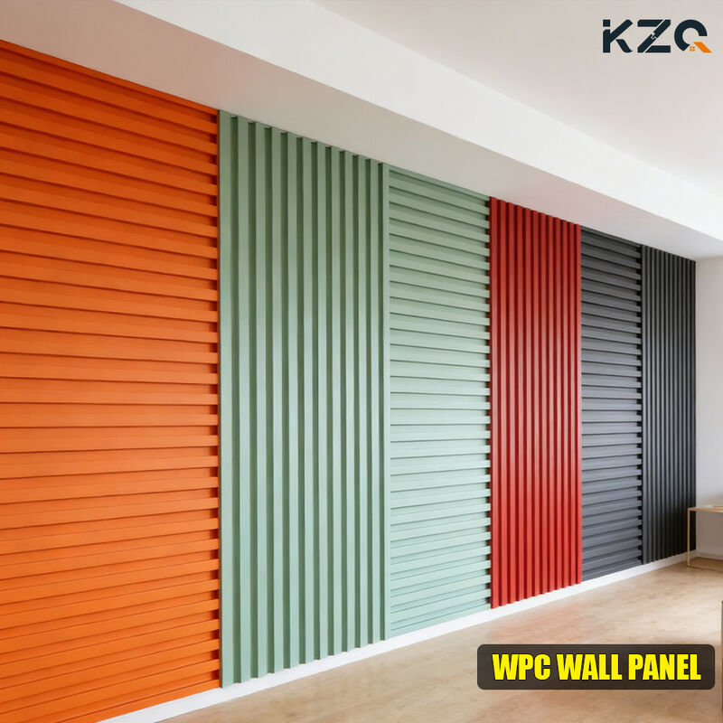 Modern Design WPC Fluted Wall Panel Waterproof Wooden Wall Panel For Interiors