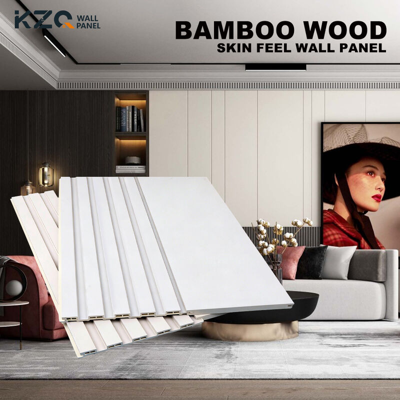 PVC Skin Feel Wall Panel Interior Decorative Design Wall Panels Bamboo Fiber Wall Panel