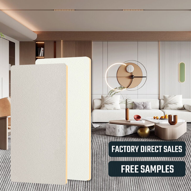 Skin Feel Solid Color Texture Wall Decoration Bamboo Fiber Wall Panel Modern Wood Veneer