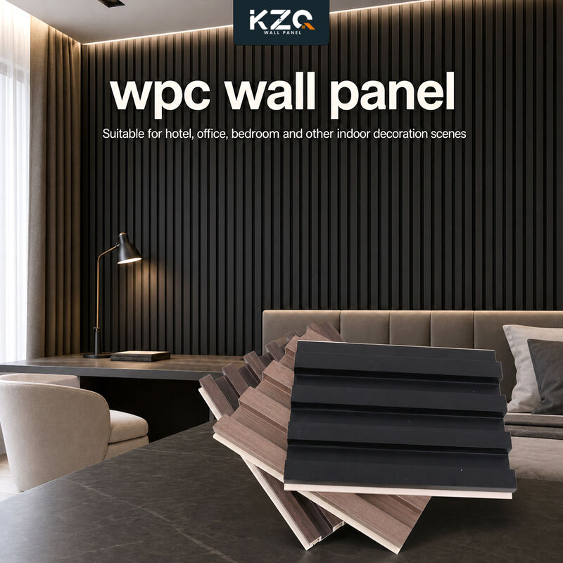 Eco-Friendly Bamboo Fiber 3d Wall Panel Interior WPC Wall Panel for Household Use