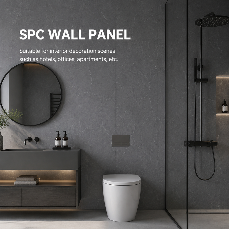 Spc Wall Panels Waterproof And Flame-Retardant Board For Bathroom