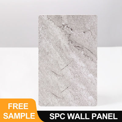 Panneau mural SPC 600*2440*4mm imperméable à l'eau et ignifuge Panneau mural en WPC en PVC plaque de marbre revêtement de placage Panneau décoratif intérieur pour salle de bain Panneau mural sans couture