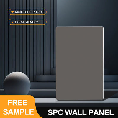 Panneau mural SPC 600*2440*4mm composite bois-plastique imperméable à l'eau Éco-friendly Matte Marble Veneer Stylé Et haut de gamme panneaux muraux décoratifs intérieurs pour salle de bains d'hôtel