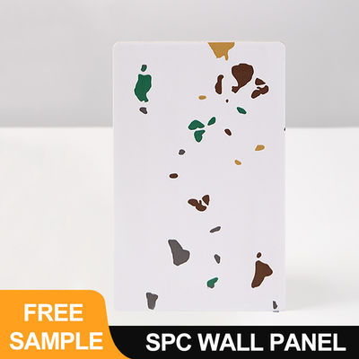 Panneau mural SPC 600*2440*4mm Pierre imperméable à l'eau plastique écologique Grain de bois sans soudure verrouillage intérieur