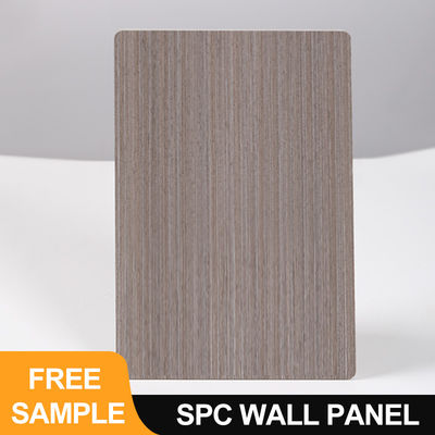 Panneau mural SPC 600*2440*4mm Pierre imperméable à l'eau plastique écologique Grain de bois sans soudure verrouillage intérieur