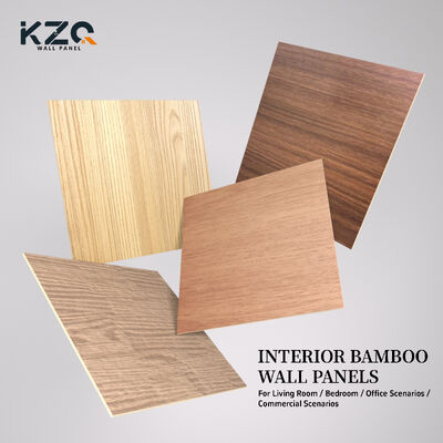 Modes en bambou charbon de bois placage en marbre feuille intérieure panneau pour décoration de fond de télévision