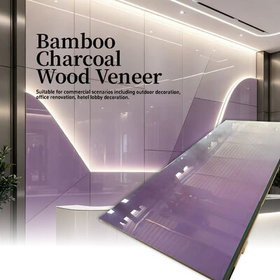 Fabrique de placage de bois au bambou en PET en gros 1220*2440*5/8mm Pour la décoration intérieure de restaurant