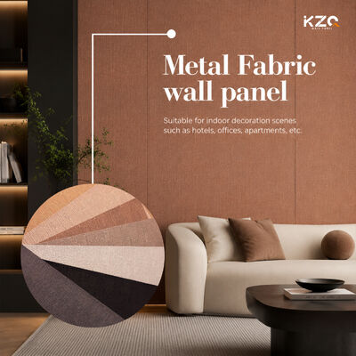 Panneaux muraux en tissu métallique pour les murs de fond d'hôtel